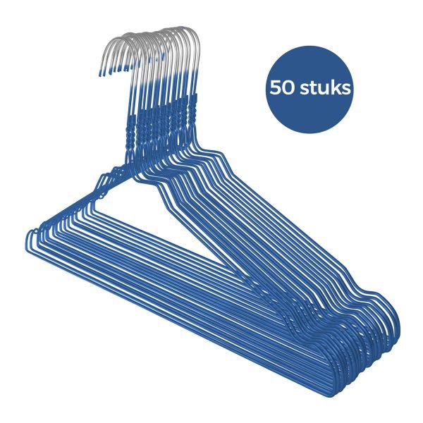 bundle 3 blauwe kledinghanger